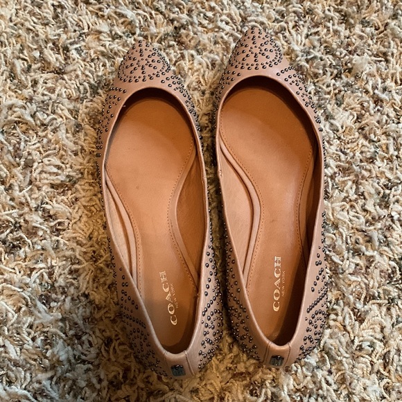 Coach Rory Studded Pointy Toe Flats - Picture 3 of 9